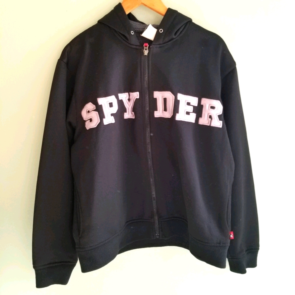 Spyder black zip up hoodie